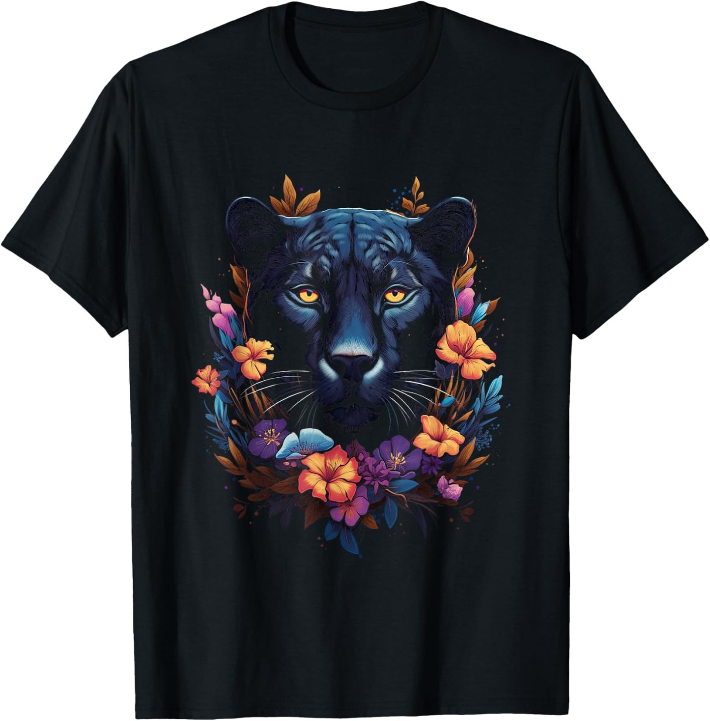 Panther with beautiful eyes black panthers T-Shirt - T-Shirt | Black