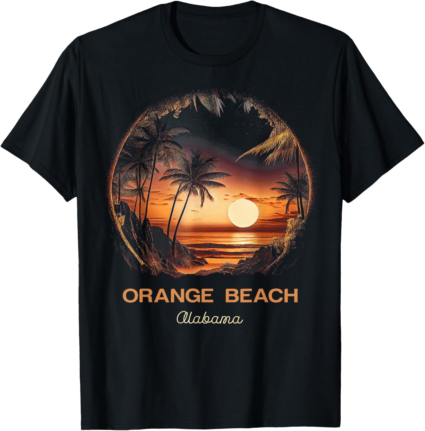 Orange Beach Alabama T-Shirt - T-Shirt | Black
