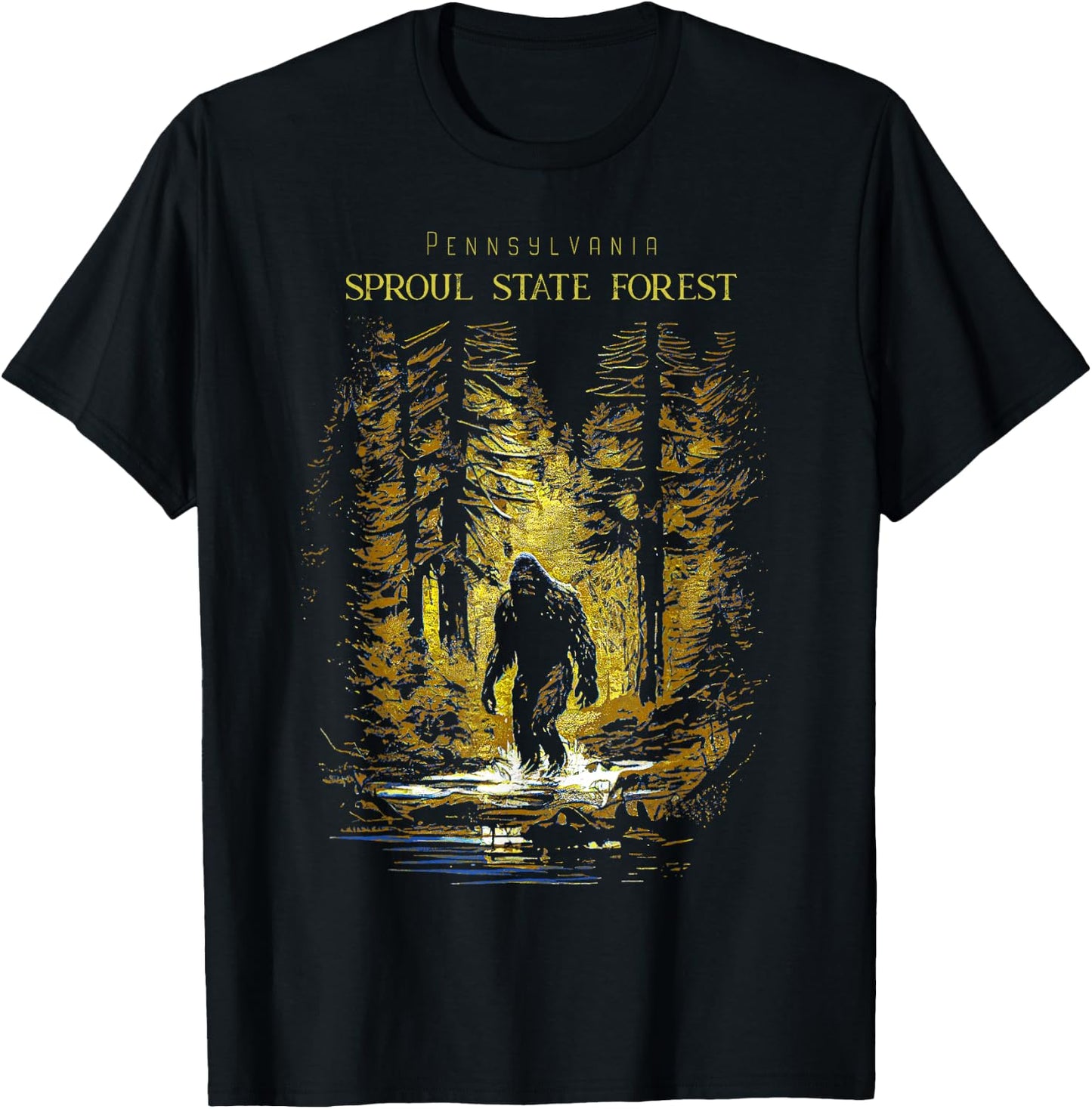 Sproul State Forest Pennsylvania T-Shirt - T-Shirt | Black