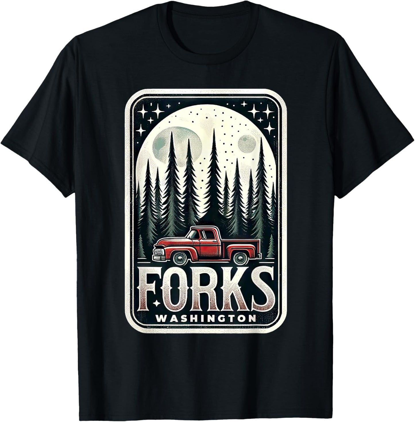 Forks Washington - Graphic T-Shirt - T-Shirt | Black