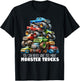 You Can Never Have Too Many Monster Trucks Boys Big Trucks T-Shirt - T-Shirt | Black