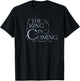 The King Is Coming Revelation 1:4 Christian Rapture Floral T-Shirt - T-Shirt | Black