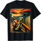 Artistic Scream Parody Funny Animal Painting Art Humor Snail T-Shirt - T-Shirt | Black