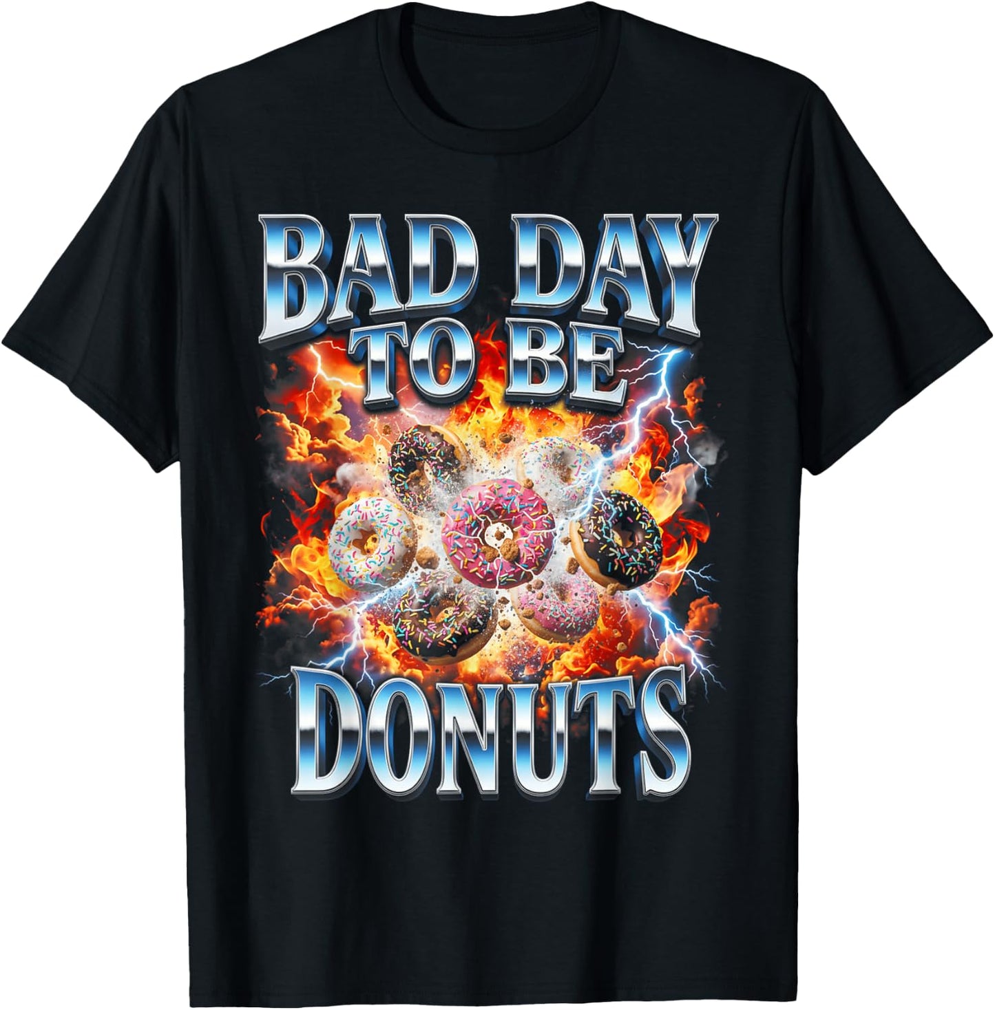 Funny Bootleg Bad Day to Be Donuts T-Shirt - T-Shirt | Black