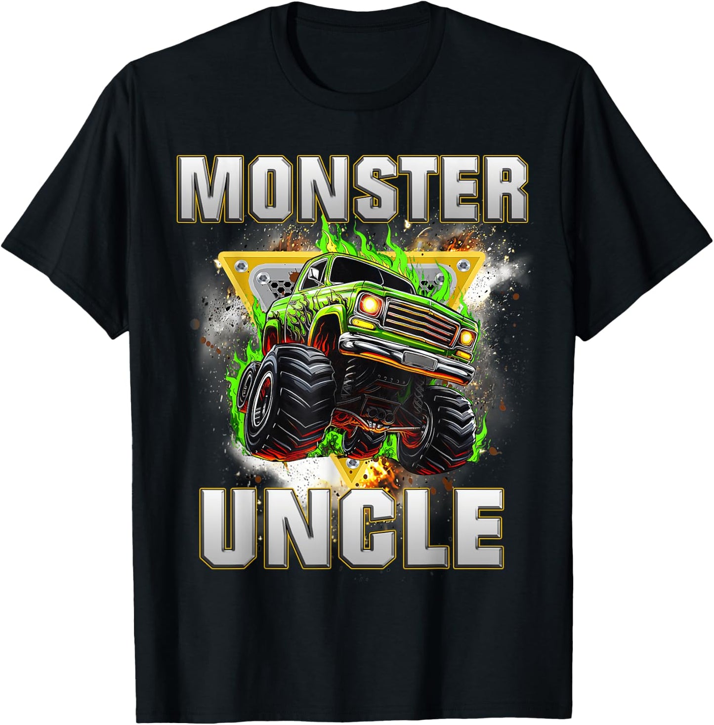 Monster Truck Uncle Monster Truck Are My Jam Adults Kids T-Shirt - T-Shirt | Black