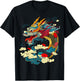 Asian Dragon Motif Mythical Art Asian Dragon T-Shirt - T-Shirt | Black