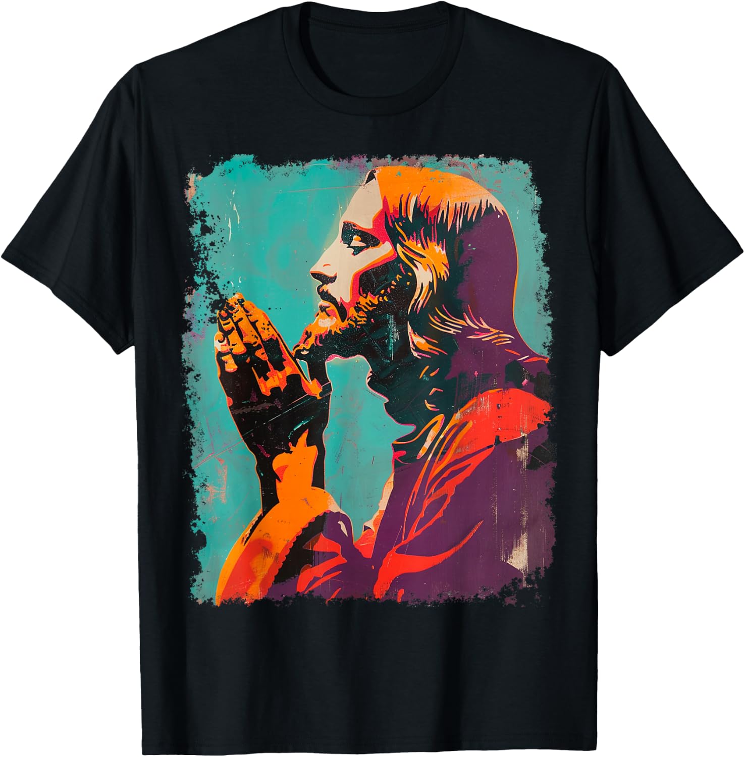Jesus Christ Art T-Shirt - T-Shirt | Black