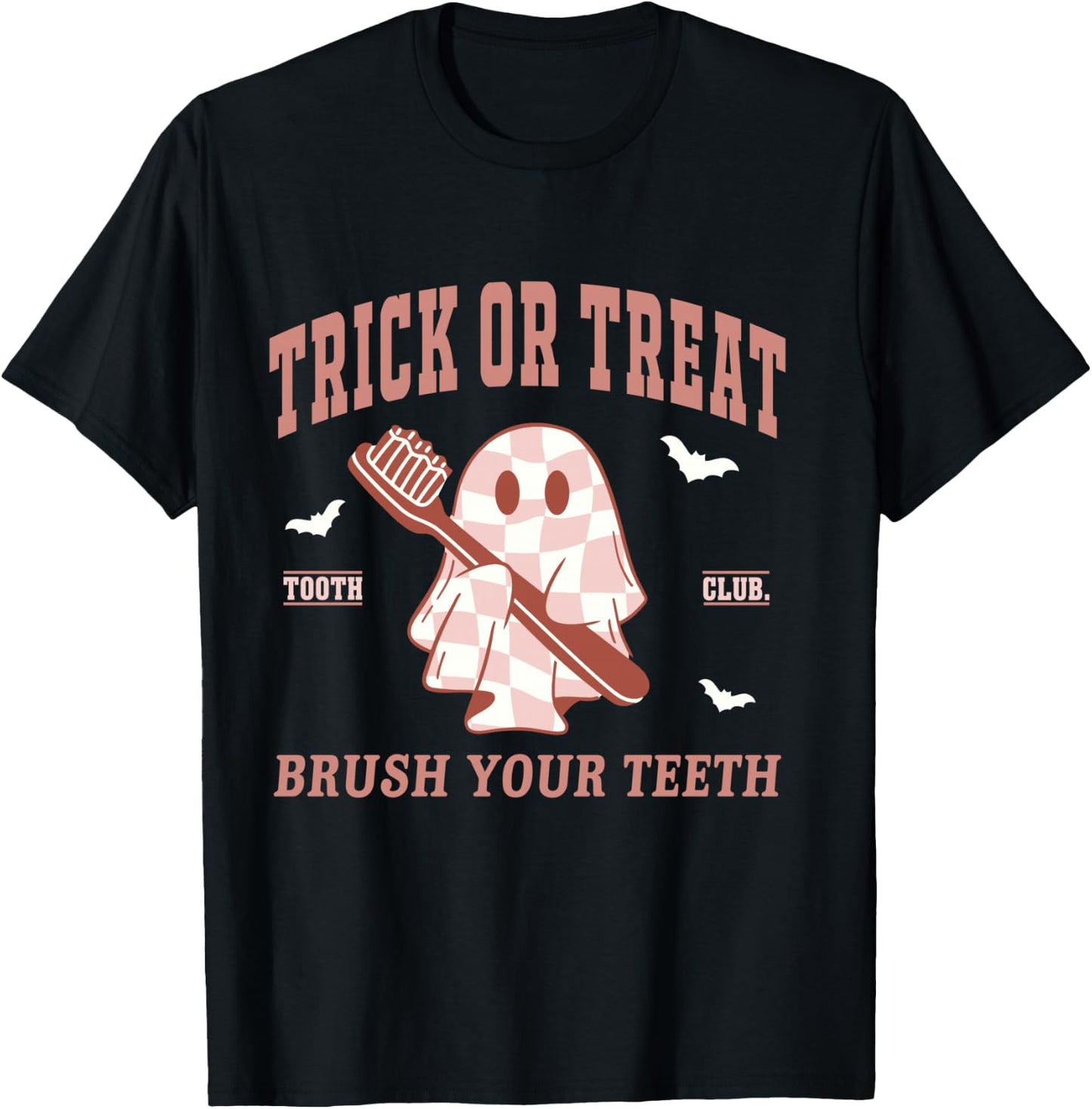 Trick Or Treat Dentist Ghost Dental Hygienist Halloween Fall T-Shirt - T-Shirt | Black