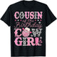 Cousin Of The Birthday CowGirl Rodeo Cousin Bday Party T-Shirt - T-Shirt | Black