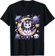 Sailor Meow Cute Moon Cat Space Magic Gothic Halloween T-Shirt - T-Shirt | Black