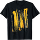 Black And Yellow Brushstrokes Graphic T-Shirt - T-Shirt | Black