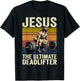 Vintage Jesus The Ultimate Deadlifter Funny Christian Gym T-Shirt - T-Shirt | Black