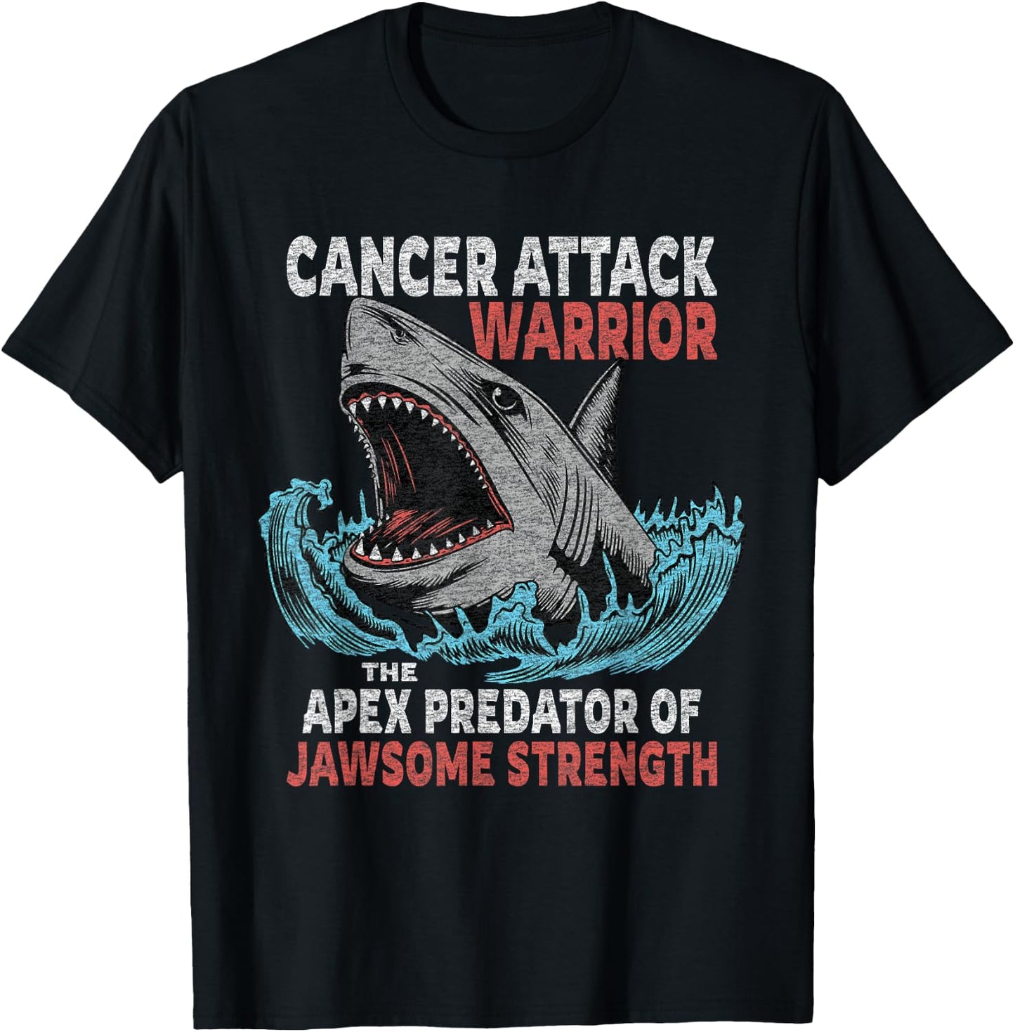 Cancer Fighter Support | Cancer Warrior Strength Fight T-Shirt - T-Shirt | Black