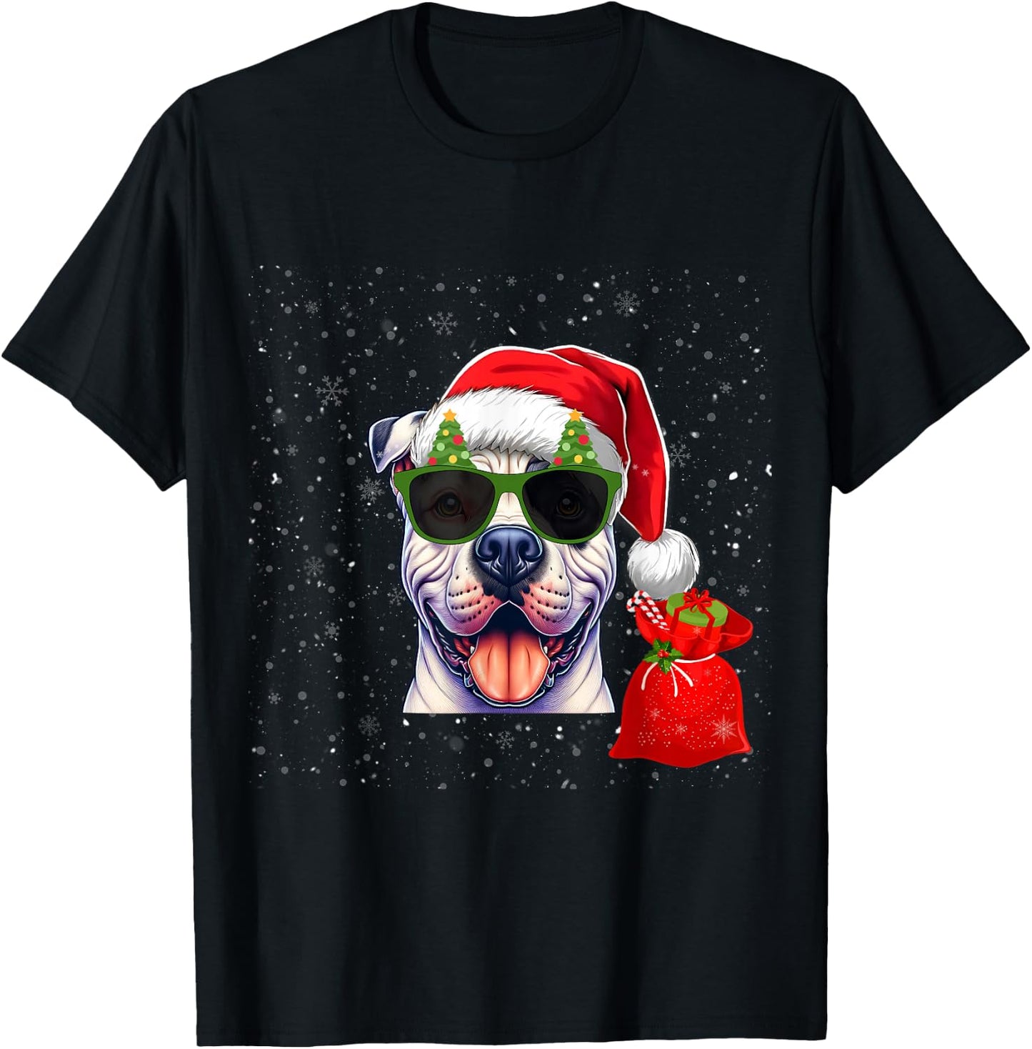 Dogo Argentino Dog Lover Men Women Kids Christmas T-Shirt - T-Shirt | Black
