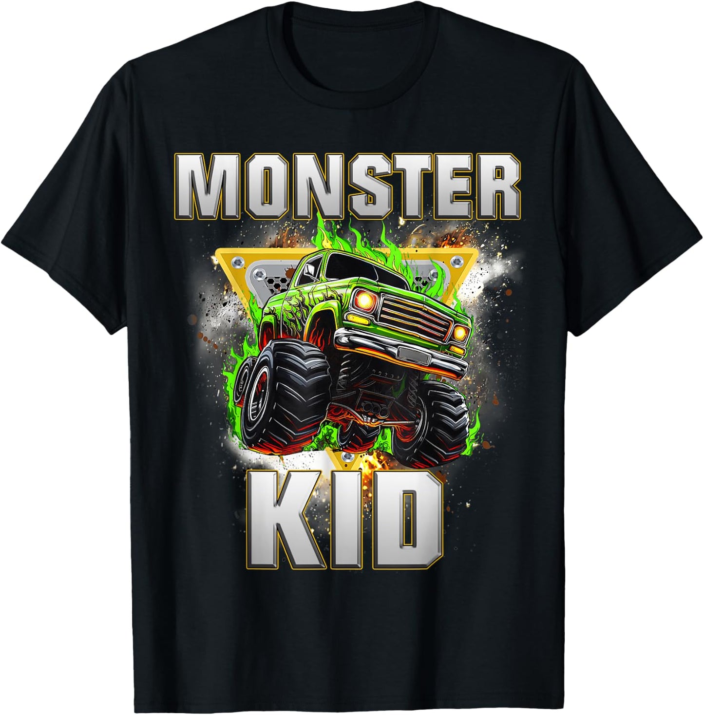 Monster Truck Kid Monster Truck Are My Jam Boys Girls T-Shirt - T-Shirt | Black