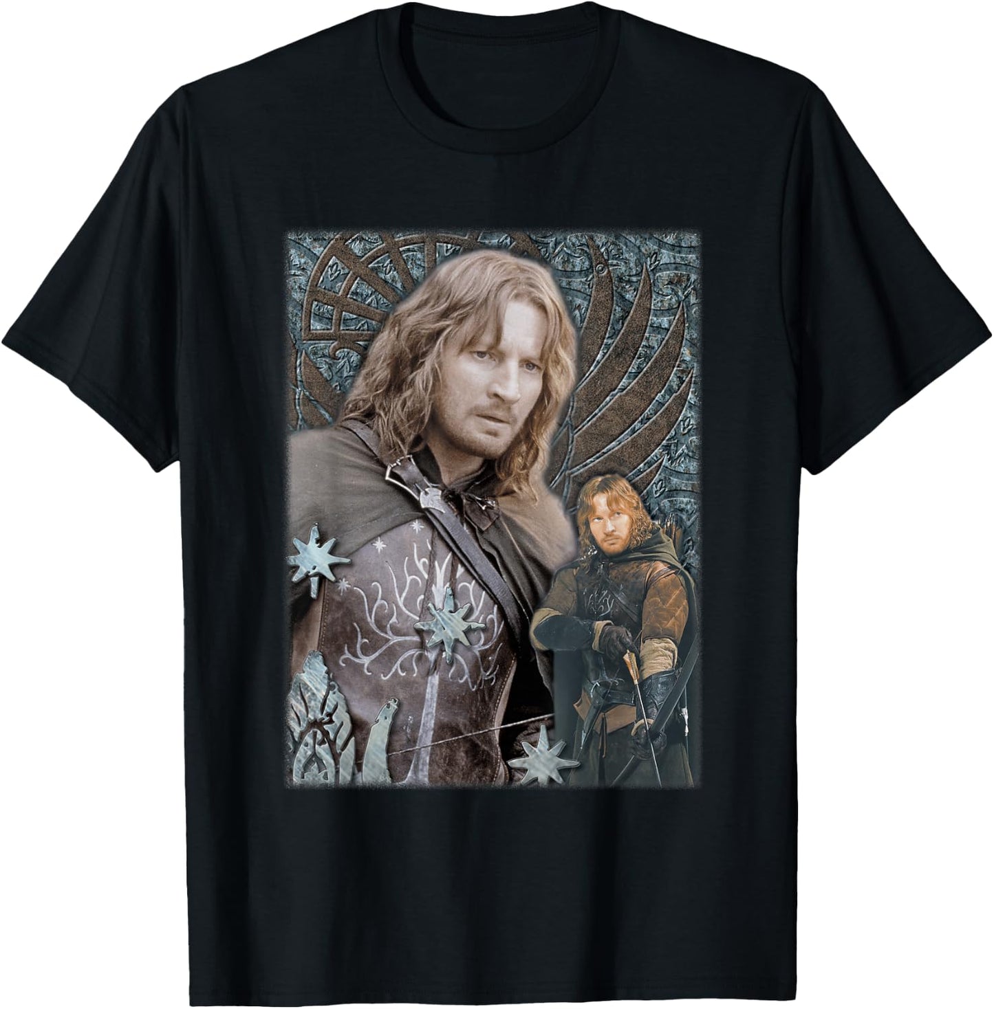 NEW LINE CINEMA Lord of the Rings Faramir -Adults Black Small T-Shirt - T-Shirt | Black