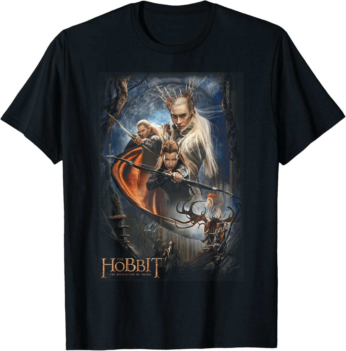 The Hobbit Thranduil's Realm T-Shirt - T-Shirt | Black