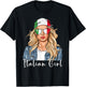 Italian Flag Souvenirs Woman Girl Products Italy T-Shirt - T-Shirt | Black