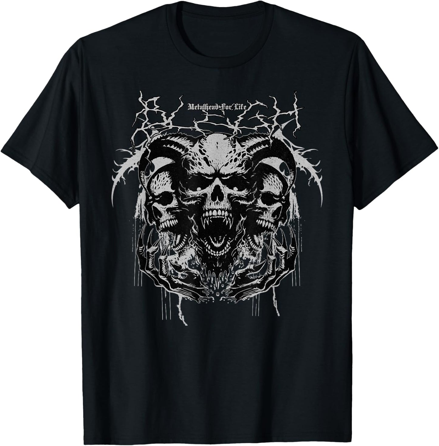 Heavy Metalhead Hardcore Scream Breakdowns and Bleghs T-Shirt - T-Shirt | Black