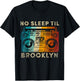 Cool Retro No Sleep Til Brooklyn, Old School Portable Stereo T-Shirt - T-Shirt | Black