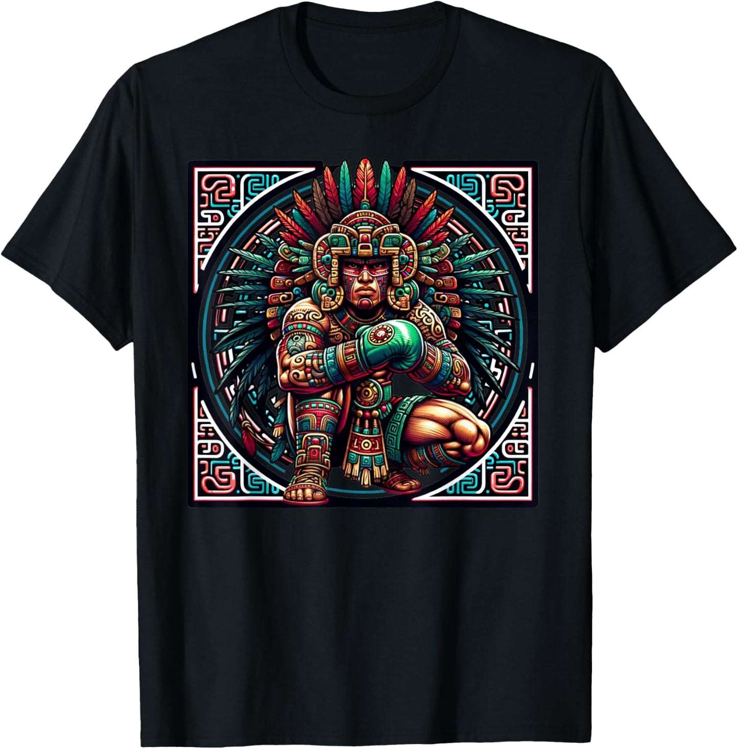 Boxing Mexico Funny Mexican Vintage Style Boxing Mexico Team T-Shirt - T-Shirt | Black