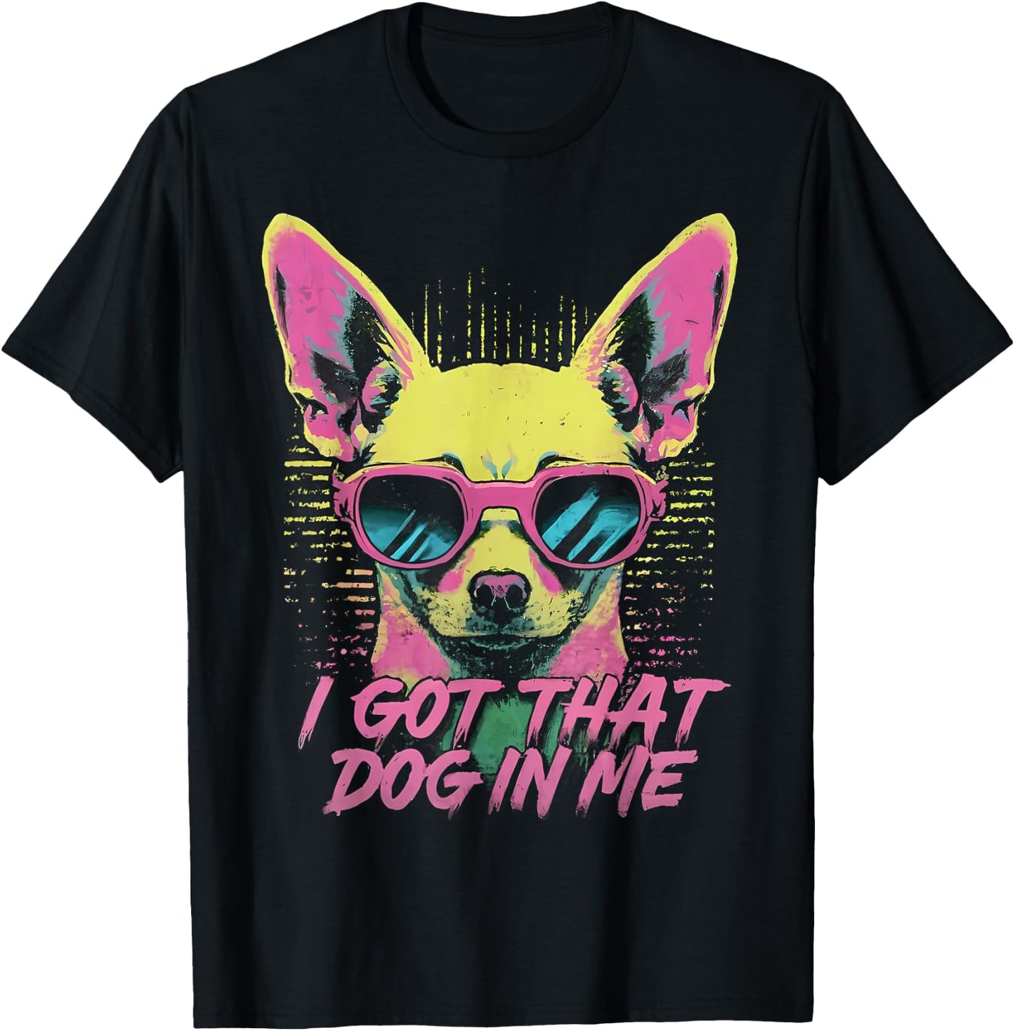 I got that DOG in me - Chihuahua - Retro Vintage Style Men Women Kids T-Shirt - T-Shirt | Black