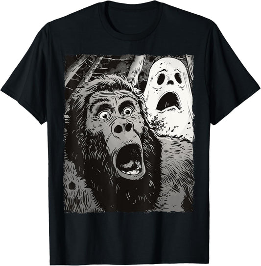 Funny Bigfoot Sasquatch Halloween T-Shirt - T-Shirt | Black
