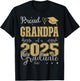 Proud Grandpa of a class of 2025 graduate for graduation T-Shirt - T-Shirt | Black