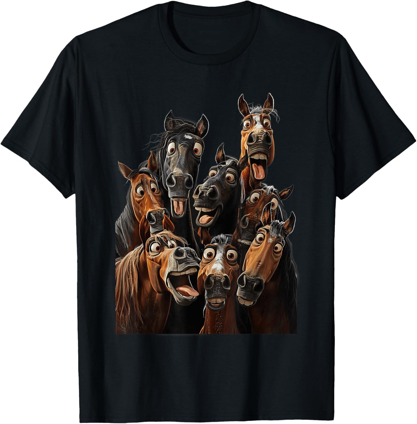 Crazy Horses T-Shirt - T-Shirt | Black