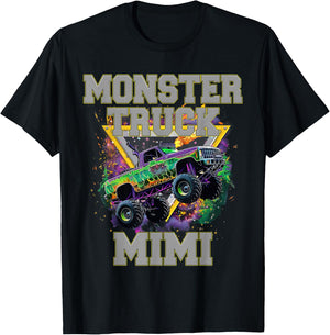 Monster Truck Mimi Monster Truck Are My Jam Truck Lovers T-Shirt - T-Shirt | Black