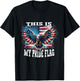 USA Patriotic American Flag USA Eagle Flag 4th of July T-Shirt - T-Shirt | Black