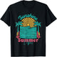 Sunshine and Summer Vibes Retro Beach Vacation Girls Trip T-Shirt - T-Shirt | Black