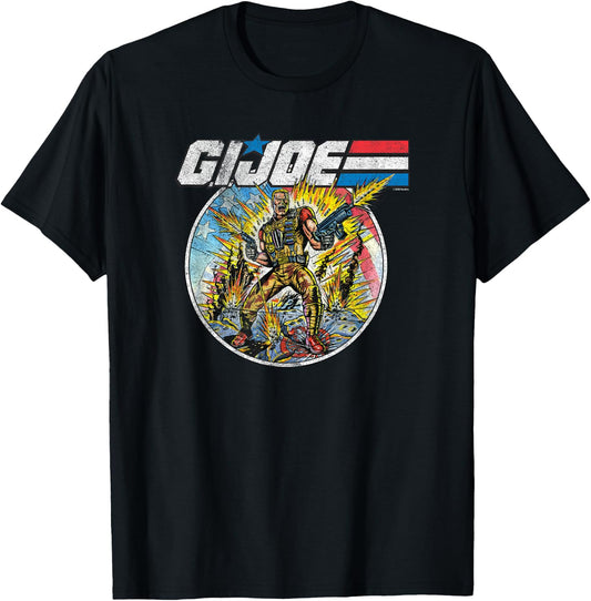 G.I. Joe A Real American Hero Vintage War Portrait T-Shirt - T-Shirt | Black