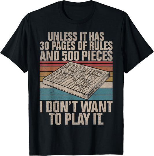 Board Game Joke Funny Board Game T-Shirt - T-Shirt | Black