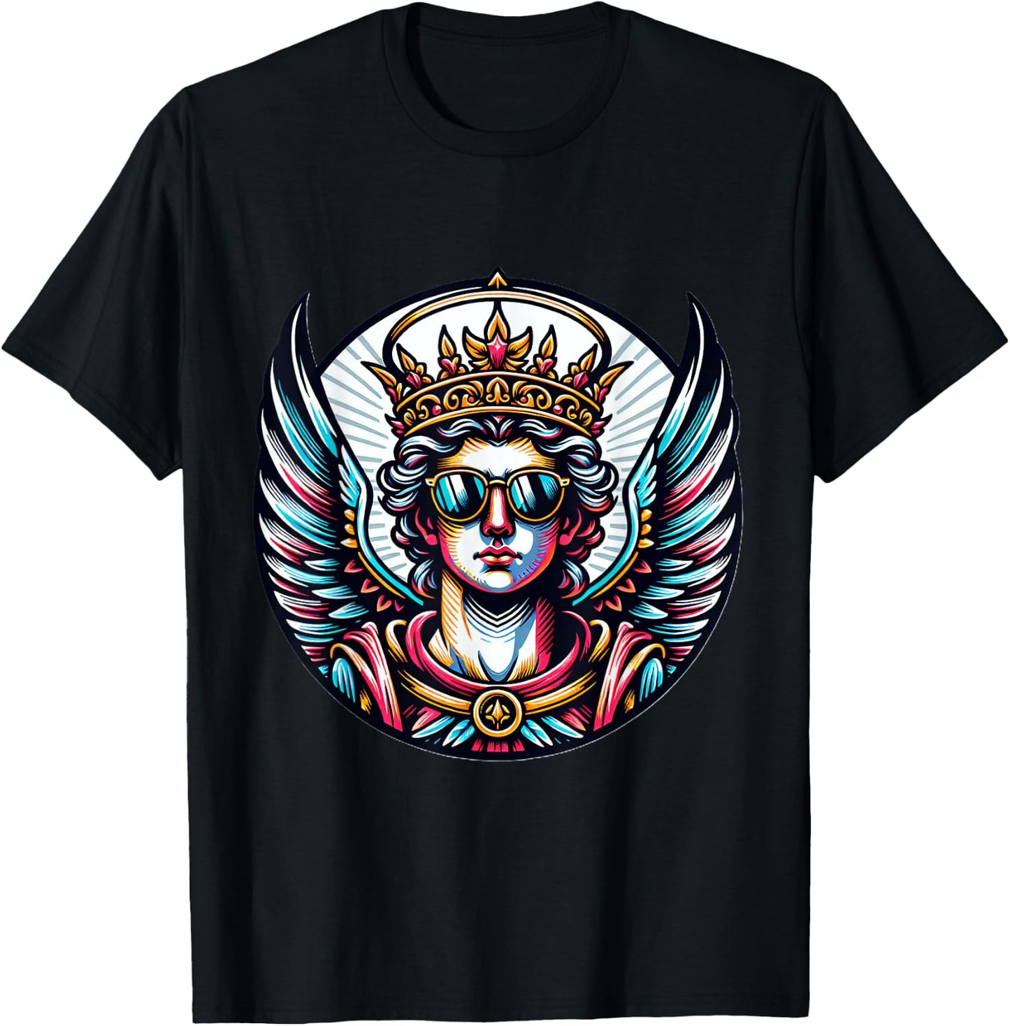Gangsta Archangel Michael Costume Saint Michael T-Shirt - T-Shirt | Black