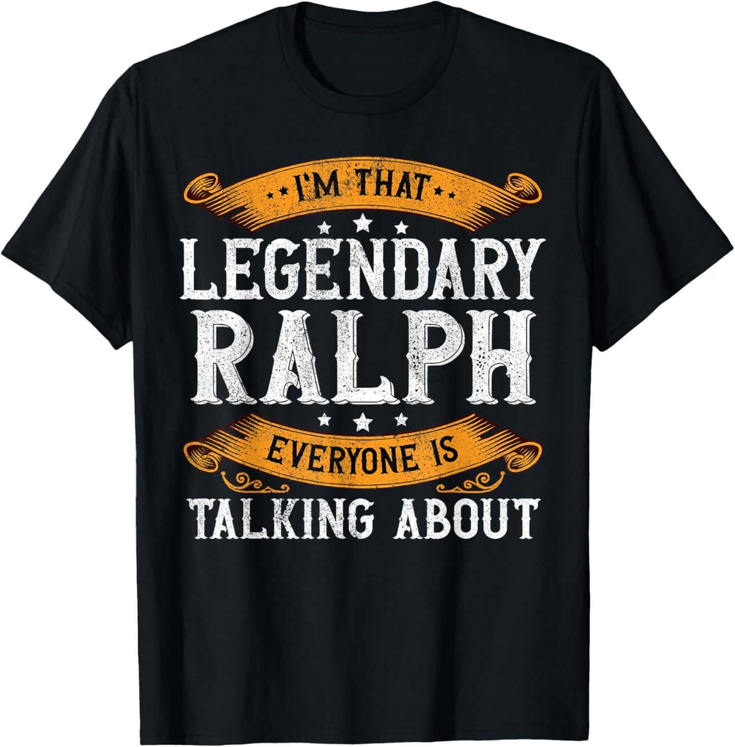 Ralph Personal Name Funny Ralph First Name T-Shirt - T-Shirt | Black