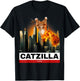 CATZILLA - Funny Kitty for Cat lovers to Halloween T-Shirt - T-Shirt | Black