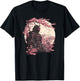 Aesthetic Vintage Samurai Japanese Art Samurai Retro cherry T-Shirt - T-Shirt | Black