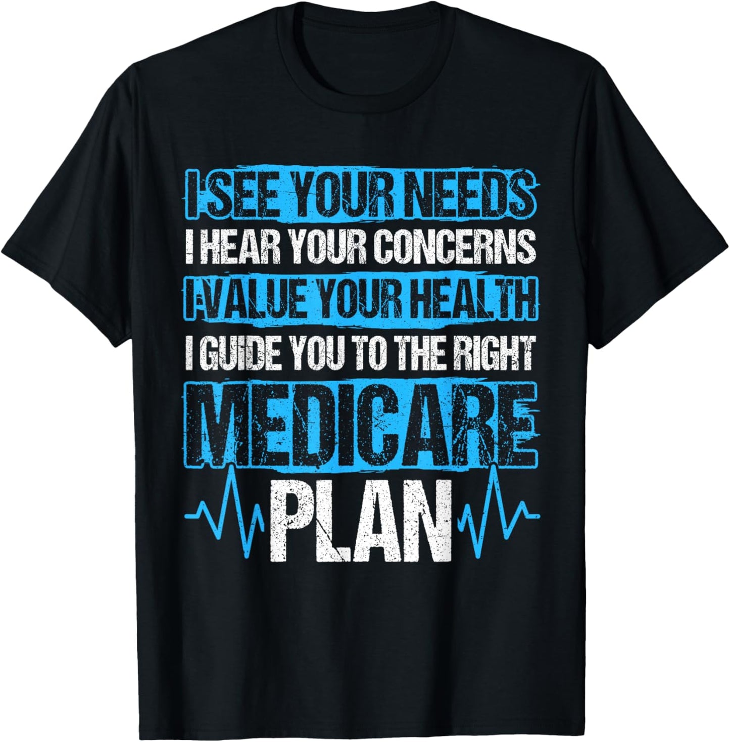 Medicare Insurance Funny Medicare Agent T-Shirt - T-Shirt | Black