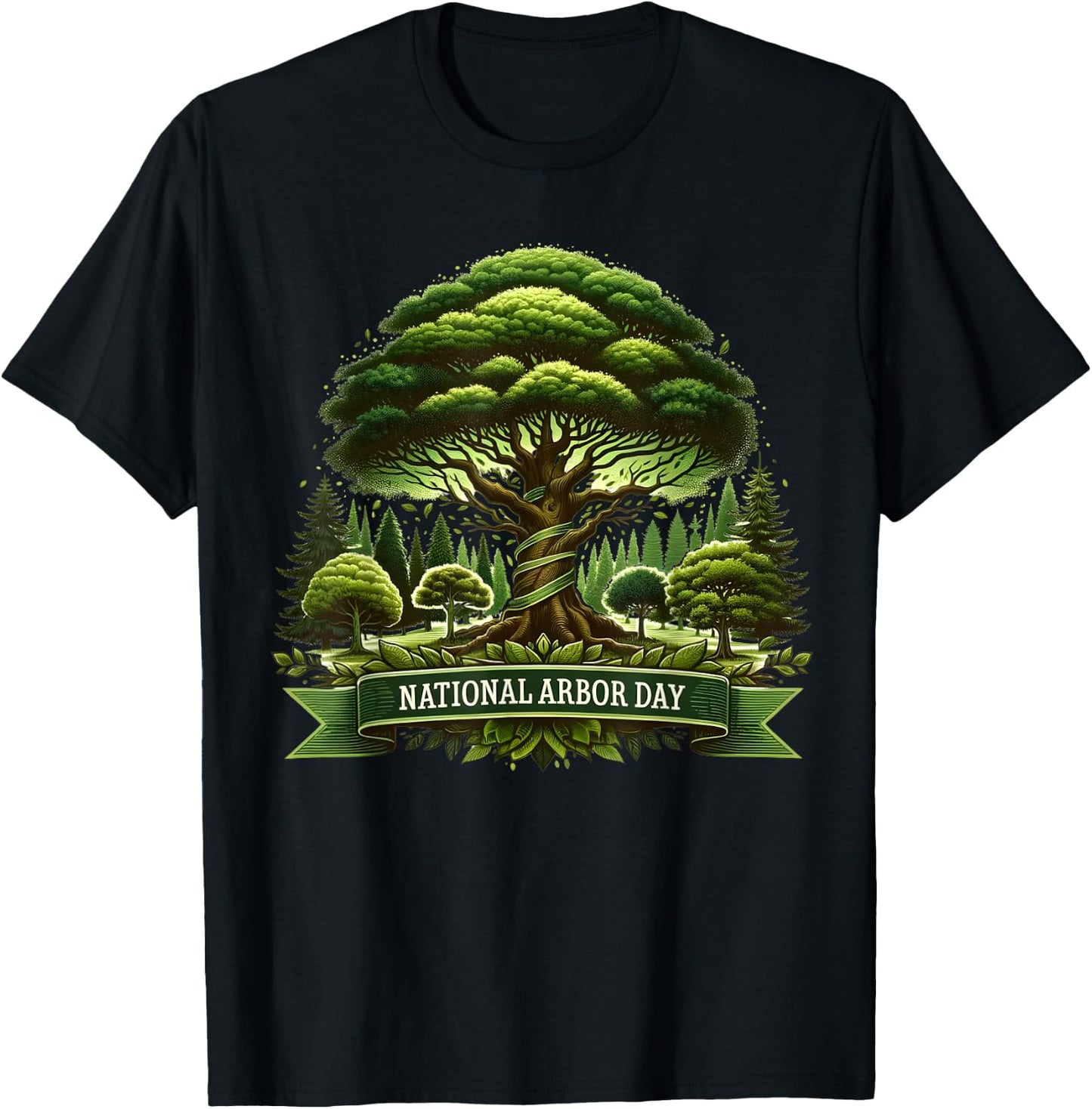 National Arbor Day Tree Care For A Happy Arbor Day Gifts T-Shirt - T-Shirt | Black