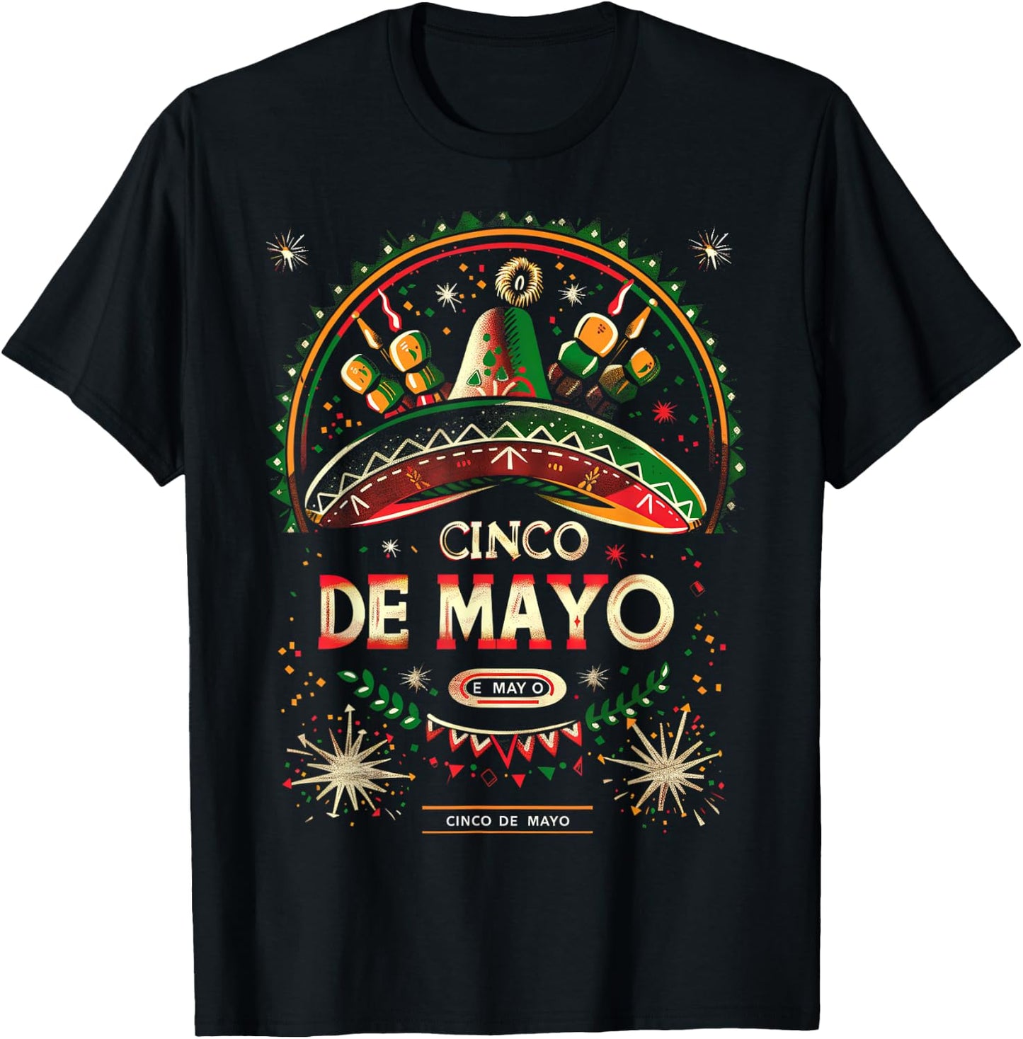 Cinco De Mayo 2024 T-Shirt - T-Shirt | Black