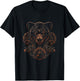 Steampunk Bear with mechanical gear Industrial metal gears T-Shirt - T-Shirt | Black