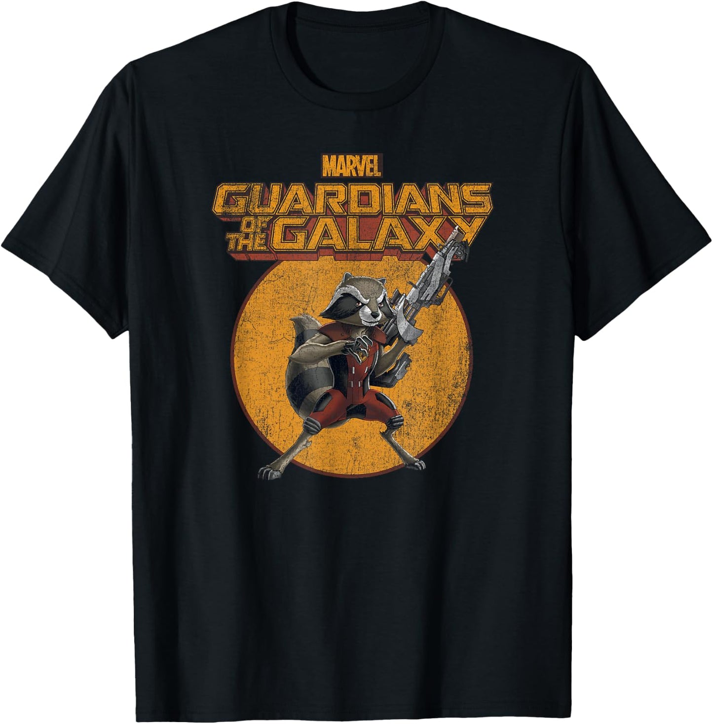 Marvel Guardians of The Galaxy Vintage Comic Rocket Small T-Shirt - T-Shirt | Black