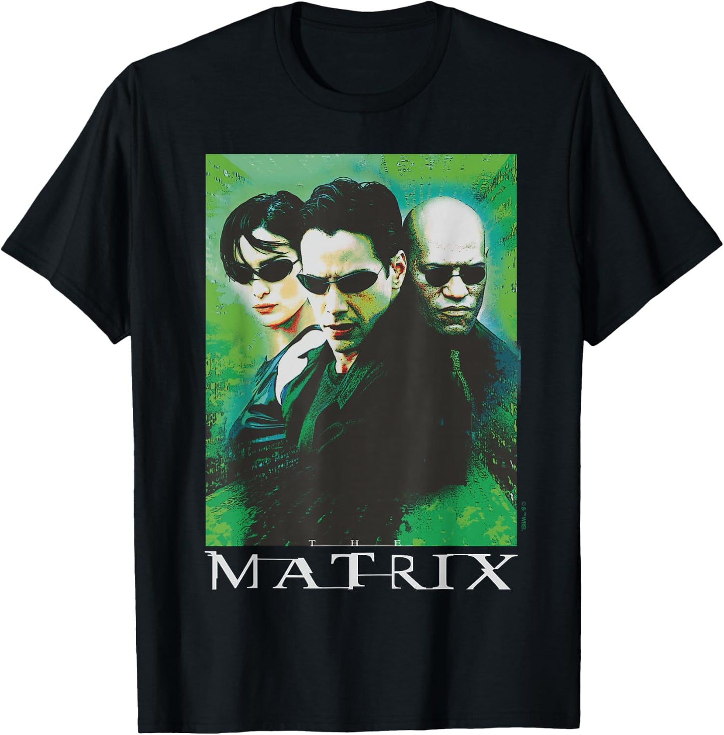 The Matrix - Neo Trinity Morpheus Character Group T-Shirt - T-Shirt | Black