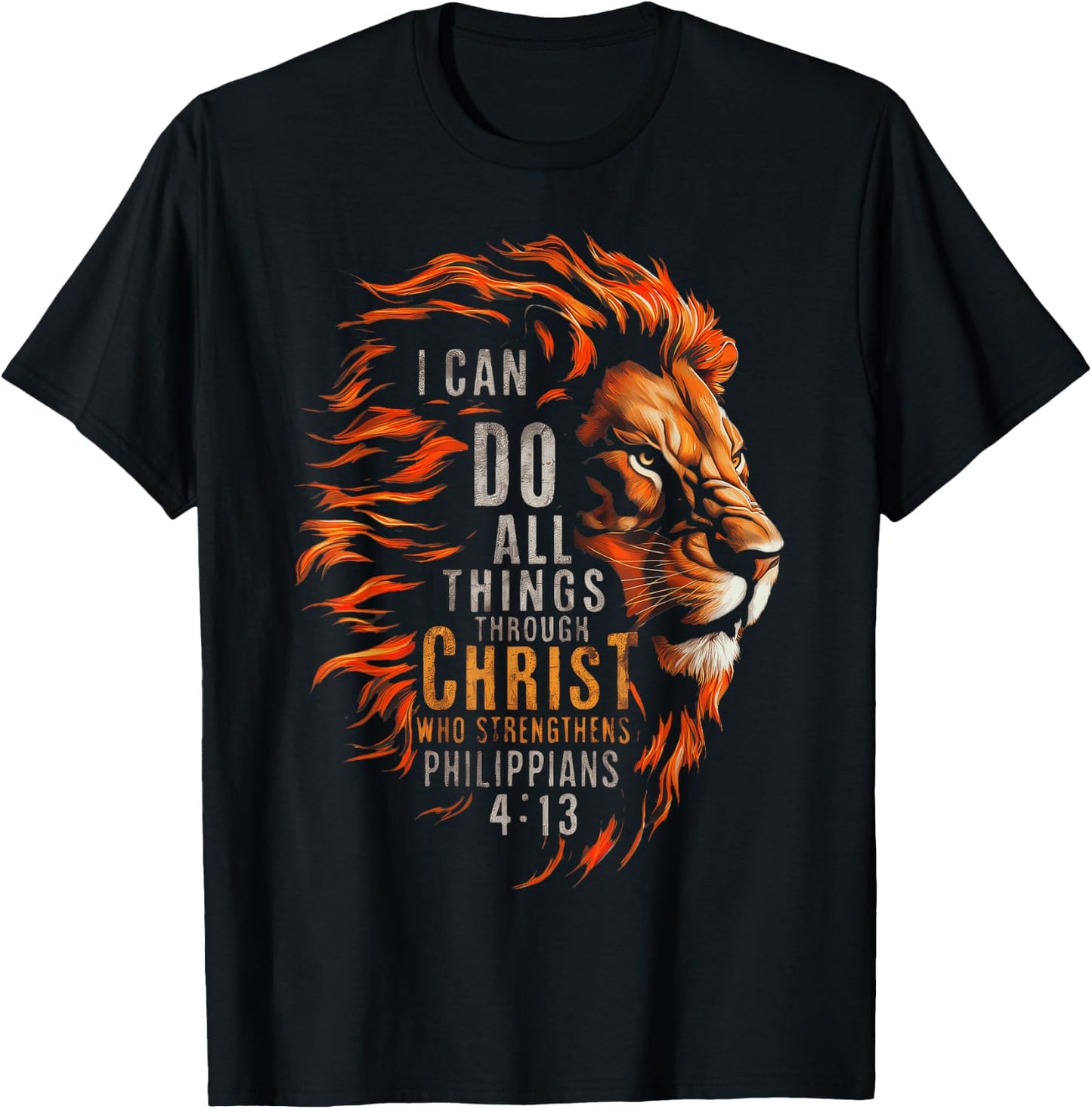 I Can Do All Things Through Christ T-Shirt - T-Shirt | Black