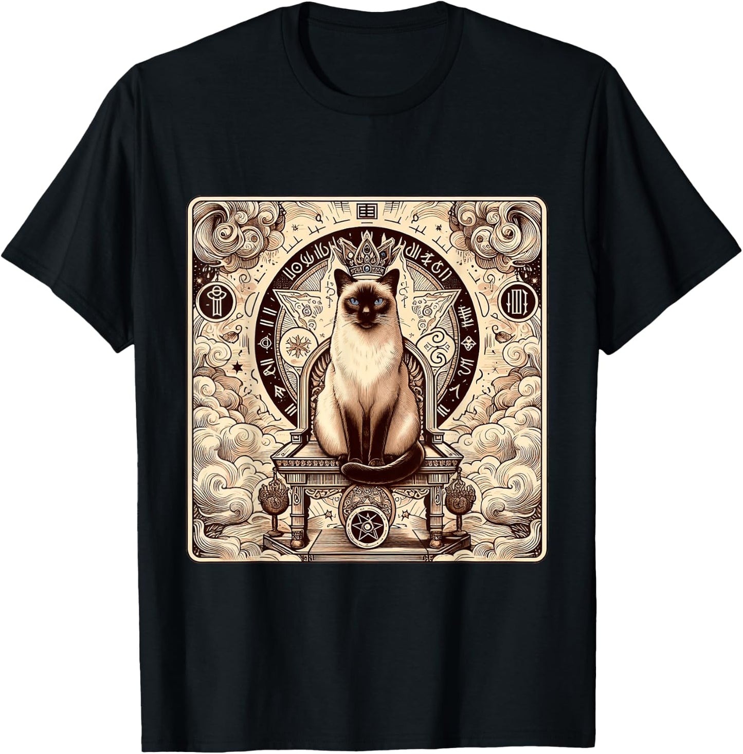Siamese Cat tarot card Women T-Shirt - T-Shirt | Black