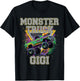 Monster Truck Gigi Monster Truck Are My Jam Truck Lovers T-Shirt - T-Shirt | Black