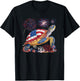 Sea Turtle 4th of July American USA Flag Patriotic T-Shirt - T-Shirt | Black