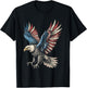 Eagle American Flag 4th of July USA Patriotic Men Women T-Shirt - T-Shirt | Black