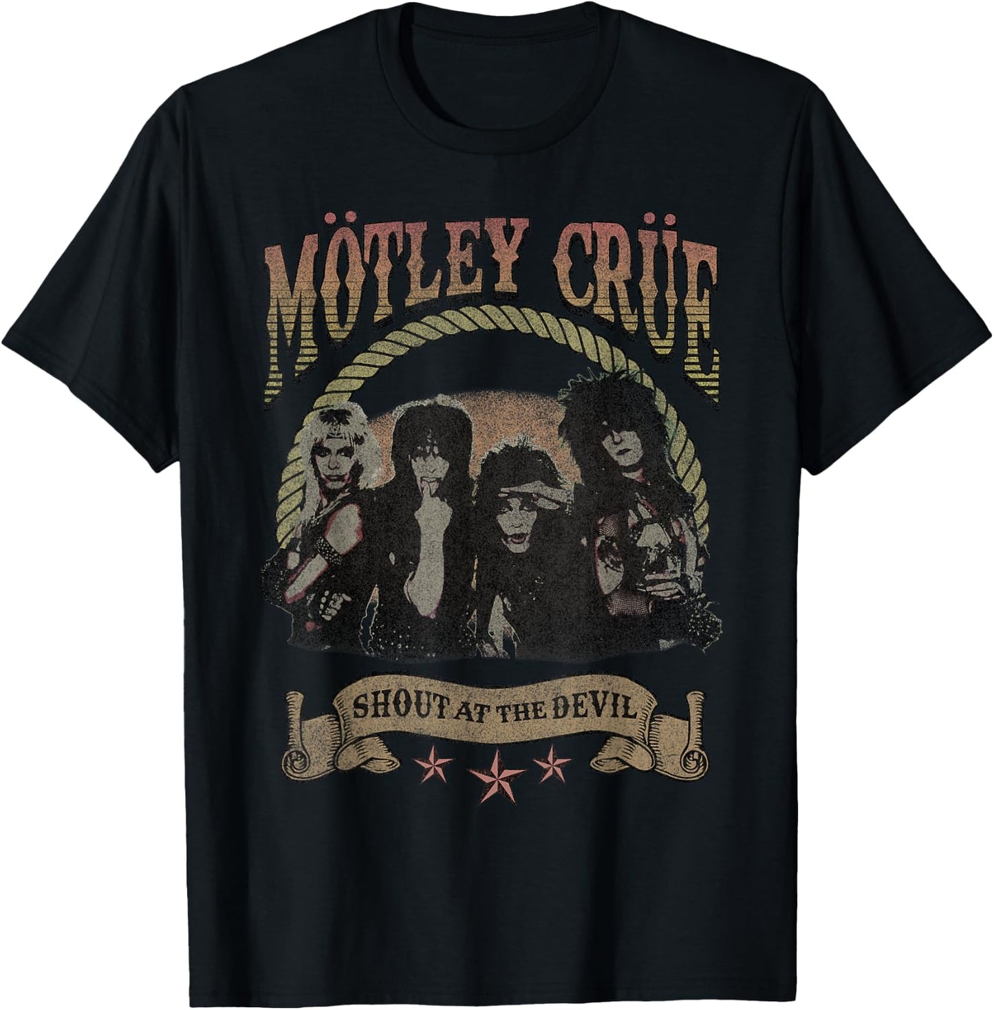 Mötley Crüe Western Brown T-Shirt - T-Shirt | Black